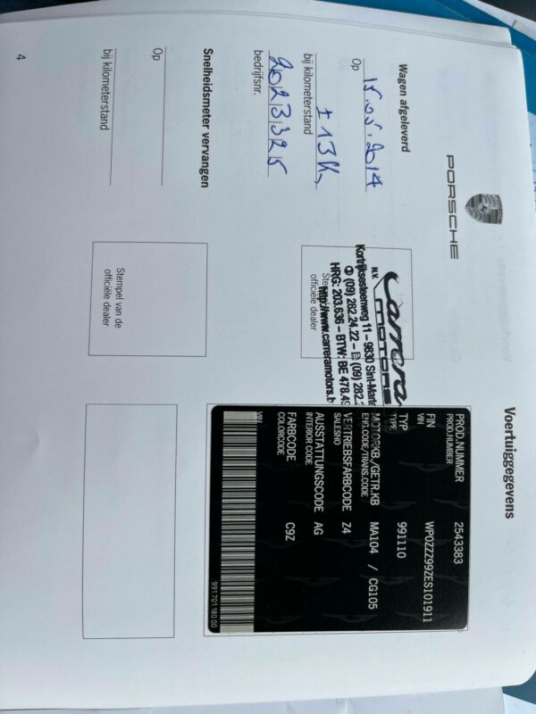 PORSCHE 991 CARRERA 2 3.4L PDK 1ere MAIN – Image 20